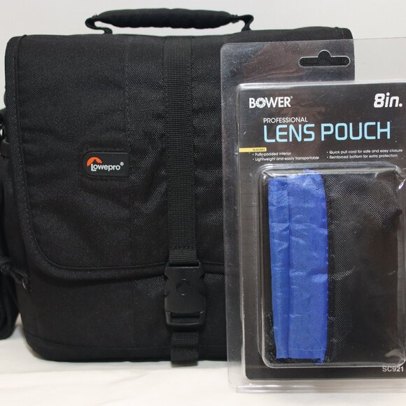 Lowepro DSLR/Mirrorless Bag Kit with 8" Pro lens Pouch NOW $25 WAS $53 - Picture 1 of 16